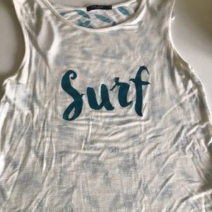 Hi Lo Beachy Themed Top